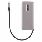 StarTech - Hub USB-C à 4 ports - Gris sidéral-Câble hôte intégré de 9,8 po de long