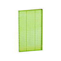 Azar Displays – Panneau d’accrochage mural à 1 côté perforé, 22 x 13,5 po, vert transparent, 2/paquet (771322-GRE)-Pour surfaces planes