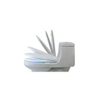 Brondell – Siège de toilette chauffant L60-EW LumaWarm avec veilleuse, allongé, blanc-Dimensions du produit : 50,8 x 35,6 x 7,6 cm
