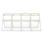 Can-Bramar – Office Foldo – Chaises pliantes polyvalentes – Ens. de 4 -Comprend un jeu de 8 attaches de groupement