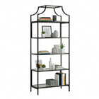 Sauder Harvey Park Bibliothèque - 5 tablettes - 70.87" H - Finition Black (425784)-5, 0 tablettes réglables