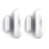 Capteur Wi-Fi intelligent pour portes et fenêtres Geeni - paquet de 2, blanc-Le capteur de porte et fenêtre vous permet de recevoir des alertes lorsque les portes et fenêtres sont ouvertes ou fermées La conception sans fil offre des options de placement flexibles.