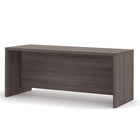 Bestar - Bureau de luxe Pro-Linea, gris écorce (120400-1147)-Construction de calibre commercial durable de 1,5 po avec surfaces de travail au fini en mélamine résistant aux égratignures, aux taches et à l'usure