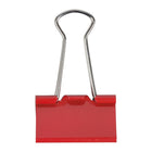 JAM PaperMD – Pinces relieuses, moyennes, 1,25 po/32 mm, rouge, 30/paquet-Plastique rouge