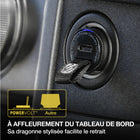 Mini chargeur Scosche certifié PowerVolt 30 watts USB-C pour l’auto-Sa circuiterie intelligente communique avec chaque appareil, pour assurer leur vitesse de recharge la plus rapide et la plus sécuritaire.