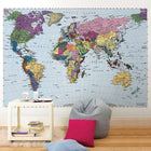 Komar – World Map, murale de 74 x 106 po-Pâte comprise
