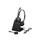 Jabra Engage 55 USB-A UC Stereo avec support de charge casque sans fil - Noir-Connectivité sans fil DECT, portée 490 pieds