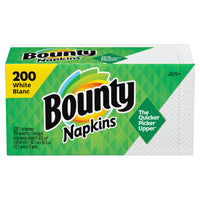 Serviettes de table Bounty, blanc, 200 unités-Offertes en blanc et dans des motifs de tous les jours