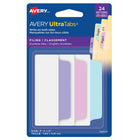 Avery -  74777 UltraTabs Onglets de Classement, Couleurs pastel, 24 onglets-UltraMarquables – Onglets en papier recouvert de plastique, marquables sur les deux côtés; compatibles avec les stylos, crayons, marqueurs et surligneurs – antimaculages
