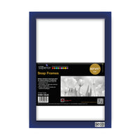 SECO - Snap Affiche Cadre Cas - 8.5" x 11" - Bleu-Cadre à chargement frontal à charnière rapide rendant facile et rapide le changement d'affiches et de photos