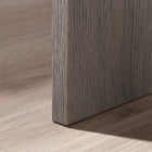 Sauder 43"W La Collection East Rock Bureau - Finition Ashen Oak-Finition Ashen Oak avec accent en faux-marbre blanc haute resistance DuraGraph.