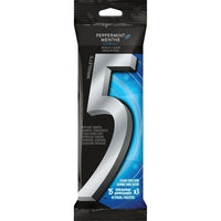 Wrigley – Gomme à mâcher 5 sans sucre, à saveur menthe poivrée et cobalt, paq./3-Une saveur éclatante de menthe poivrée rafraîchissante
