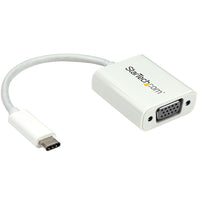 StarTech - Adaptateur USB-C vers VGA, blanc-Branchement sans souci grâce au connecteur USB-C réversible