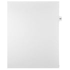 Markmaker - Intercalaires imprimes Legal, Blanc, 1/15th coupe, format lettre, sans trous, 25 tabs/PQT, 5 PQT/Boite, Numero 109-Intercalaires imprimes Legal