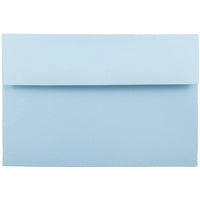 JAM Paper Enveloppes format invitation avec fermeture gommée, 5 1/2 x 8 1/8 po, bleu poudre, 100/pqt-Bleu poudre