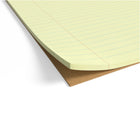TRU RED - Blocs-notes à réglure large, 8,5 x 11,75 po, jaune canari, 50 feuilles/bloc, paquet de 12-50 feuilles perforées par bloc