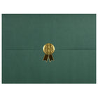 St. James - Porte-certificats/porte-documents - Sceau d'or avec ruban d'or - vert - paquet de 5-Ajoutez une touche d'élégance, de cérémonie et de sincérité à l'attribution de reconnaissance