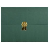 St. James - Porte-certificats/porte-documents - Sceau d'or avec ruban d'or - vert - paquet de 5-Ajoutez une touche d'élégance, de cérémonie et de sincérité à l'attribution de reconnaissance