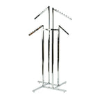 Can-Bramar – Porte-vêtements 4 voies avec bras inclinés, chrome (R14)-Bras interchangeables et réglables