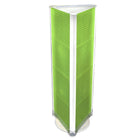 Azar Displays – Présentoir de plancher à panneaux perforés sur 3 côtés, 60 x 16 po, vert (700450-GRE)-Repose sur une base rotative