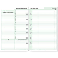 Recharge non datée Day-Timer, 2 pages/jour - de bureau - 5 1/2 po x 8 1/2 po - trilingue-Format des pages :  5 1/2 po x 8 1/2 po