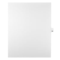 Markmaker - Intercalaires imprimes Legal, Blanc, 1/25th coupe, format lettre, sans trous, 25 tabs/PQT, 5 PQT/Boite, Numero 138-Intercalaires imprimes Legal