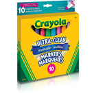 Crayola® – Marqueurs lavables, couleurs tropicales, paq./10-Trait large conique