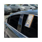 Azar Displays – Porte-brochure suspendu à trois pans, 10/paquet (252340)-Faite de polystyrène cristal