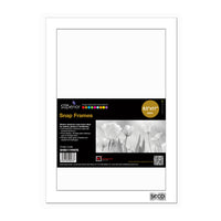 SECO - Snap Affiche Cadre Cas - 8.5" x 11" - Blanc-Cadre à chargement frontal à charnière rapide rendant facile et rapide le changement d'affiches et de photos