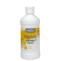 Peinture à la détrempe Little Masters 16 oz. Blanc, paquet de 12-Little Masters Tempera est le choix économique pour le jeune artiste