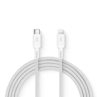 LOGiiX - Vibrance Connect USB-C vers Lightning - Argent-Câble de charge coloré et ultra-durable de 1,5 m pour charger rapidement les appareils Apple