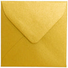 JAM Paper - 3,125 x 3,125 Mini enveloppes carrées - Stardream Or métallisé - Paquet de 25-Couleur : Or métallisé