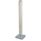 Azar Displays – Présentoir standard à panneaux perforés emboîtables sur 4 côtés, type tour, 48 x 4 x 4 (po), blanc (700225-WHT)-Pivote sur une base lestée