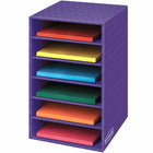 Organisateur à 6 étagères Bankers Box format lettre-Permet de ranger, de protéger et d’organiser les polycopiés, le matériel de lecture, les devoirs et les fournitures artistiques dans la classe.