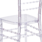 Chaise empilable Flash Elegance couleur cristaux de glace-Fabriqué en polycarbonate ultra résistant