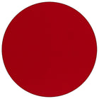 Flash Furniture - Tables d'activité rondes 60 po, dessus laminé par thermofusion et hauteur réglable, rouge-Forme ronde