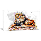 Designart – Grande illustration animale sur toile, roi captivant (PT2359-32-16)-Impression