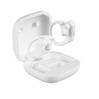 Basic Tech - Mini-écouteurs intra-auriculaires sans fil pour sportifs, Blanc-Conception de crochets intra-auriculaires