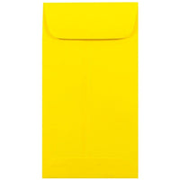 JAM Paper Enveloppes à monnaie nº 7, 3 1/2 x 6 1/2 po, papier Brite Hue jaune, 500/paquet-Enveloppes à monnaie