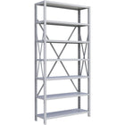 Metalware – Étagère sans boulons RK219, 7 tablettes, 36 x 18 x 76 po, gris pâle-Système de tablettes réglables offrant un espace de rangement solide, mais économique qui convient à vos besoins
