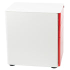 Flash Furniture Classeur À Verrouillage Mobile À 3 Tiroirs-Façade Blanche /Rouge (HZCHPL02REDWH)-Comprend deux clés, le verrouillage des clés est remplaçable