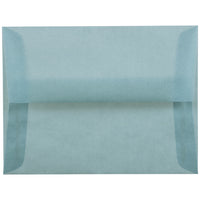 JAM Paper Enveloppes translucides A2, bleu océan, 250/paquet-Enveloppes translucides en papier bleu océan