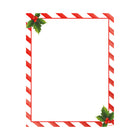 Geographics - Papeterie à Bordure de Bonbon, Feuille Rouge, 8,5 x 11po, paquet de 40-8,5 x 11po