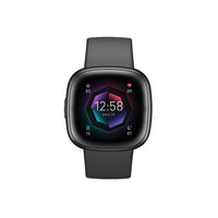 Google - Fitbit Sense 2 montre intelligent – Gris ombre/Aluminium graphite-Design mince : Sense 2 est conçu pour se sentir naturel sur votre poignet et compléter les styles à la fois décontractés et élégants. Il est élégant et mince avec de toutes nouvelles attaches de bande surélevées qui le rendent plus confortable à porter toute la journée