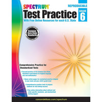 Livre numérique : Spectrum - Spectrum Test Practice, 704252-EB, 6e année-Vous recevrez deux courriels : le premier confirmant la totalité de votre commande et le second comportant un lien de téléchargement. Vous pourrez utiliser le lien de téléchargement immédiatement ou plus tard, comme vous le voulez.