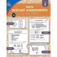 Livre numérique : Carson Dellosa - Instant Assessments for Data Tracking: Math Workbook, 1re année-1