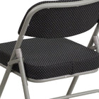Flash Furniture – Chaise pliante courbée Hercules, métal double charnière, triple renfort, capitonnée, noir (AWMC320AFBK)-Deux charnières