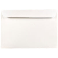 JAM Paper Enveloppes format livret à rabat droit gommé, 7 1/2 x 10 1/2 po, blanches, 200 par paquet-Blanc