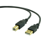 Staples – Câble USB 2.0 A/B de la gamme Pro, 16 pi, noir-Permet le branchement des appareils USB 2.0 (comme imprimantes) à un PC, concentrateur ou périphérique avec capacités USB