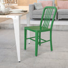 Chaise pour l’intérieur et l’extérieur, métal, vert (CH-61200-18-GN-GG)-7